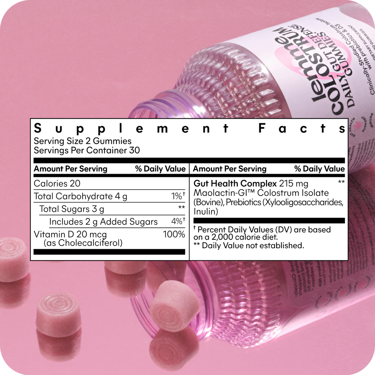 LEMME COLOSTRUM GUMMIES -
Daily Gut Defense Gummies