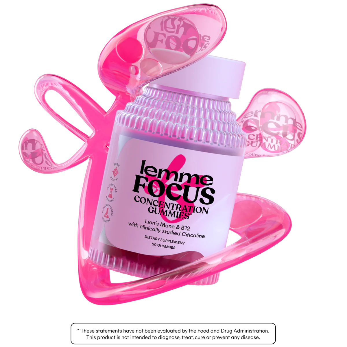 LEMME FOCUS GUMMIES -
Concentration Gummies