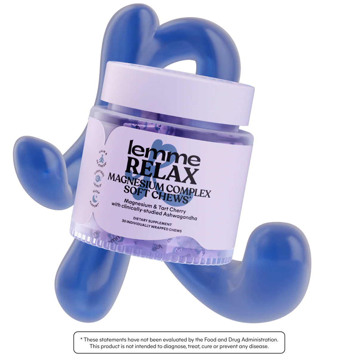 LEMME RELAX MAGNESIUM SOFT CHEWS - Magnesium & Tart Cherry Soft Chews