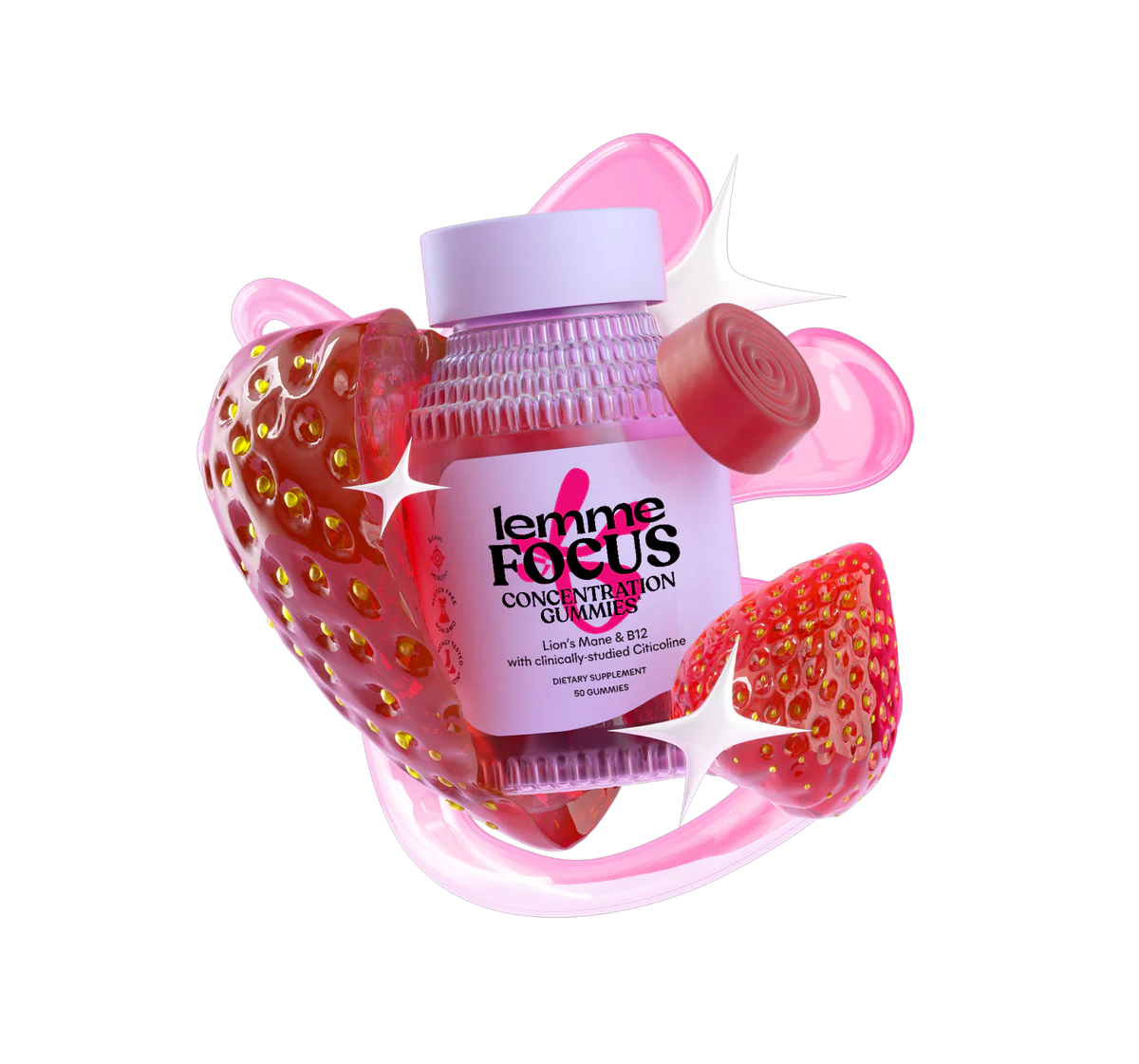 LEMME FOCUS GUMMIES -
Concentration Gummies