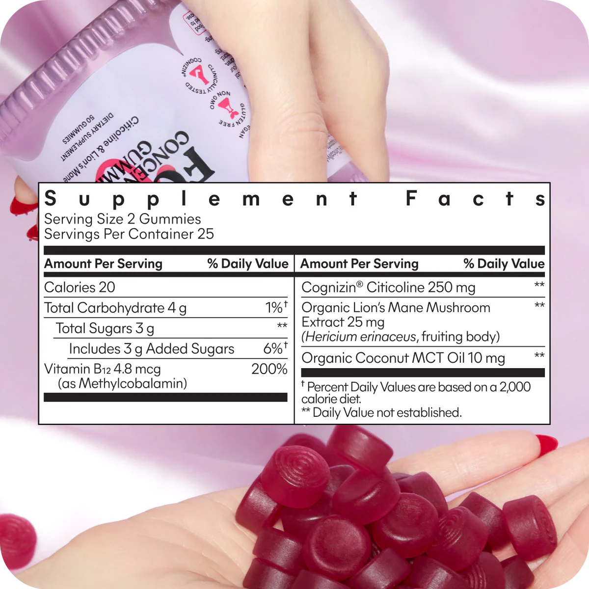 LEMME FOCUS GUMMIES -
Concentration Gummies