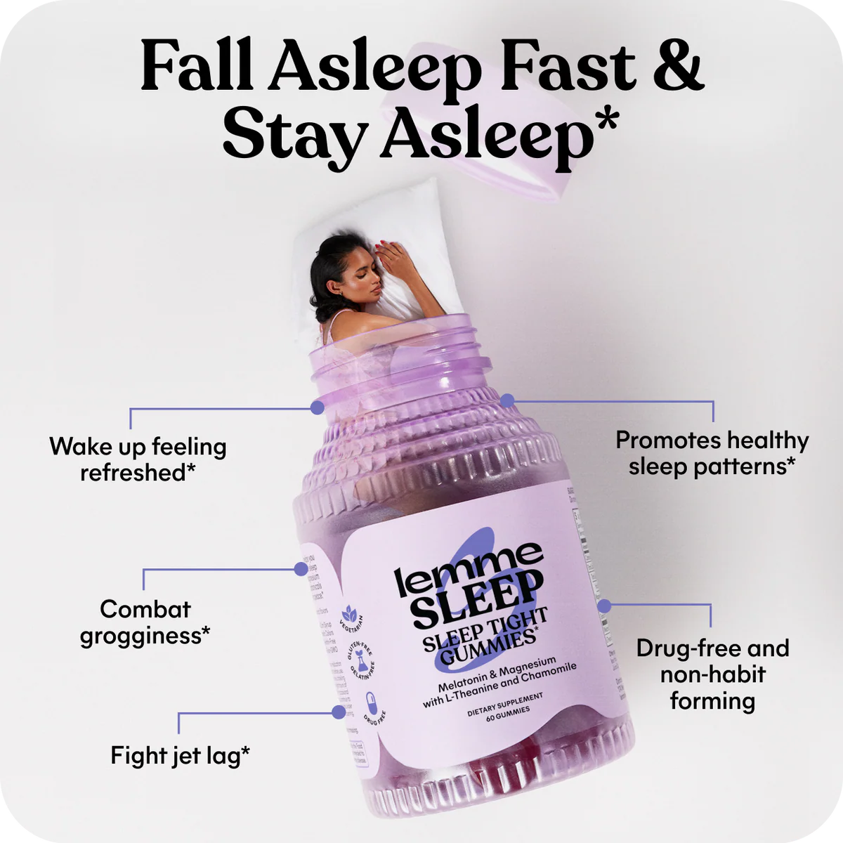 LEMME SLEEP GUMMIES -
Sleep Tight Gummies