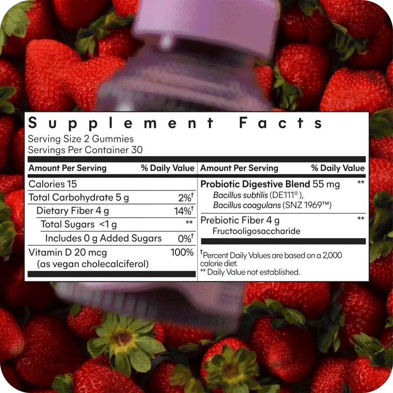 LEMME FIBER GUMMIES - 
Fiber & Probiotic Gummies