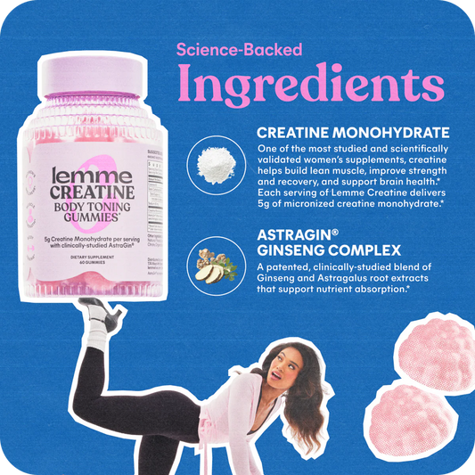 LEMME CREATINE GUMMIES -
Body Toning, Strength & Recovery Gummies