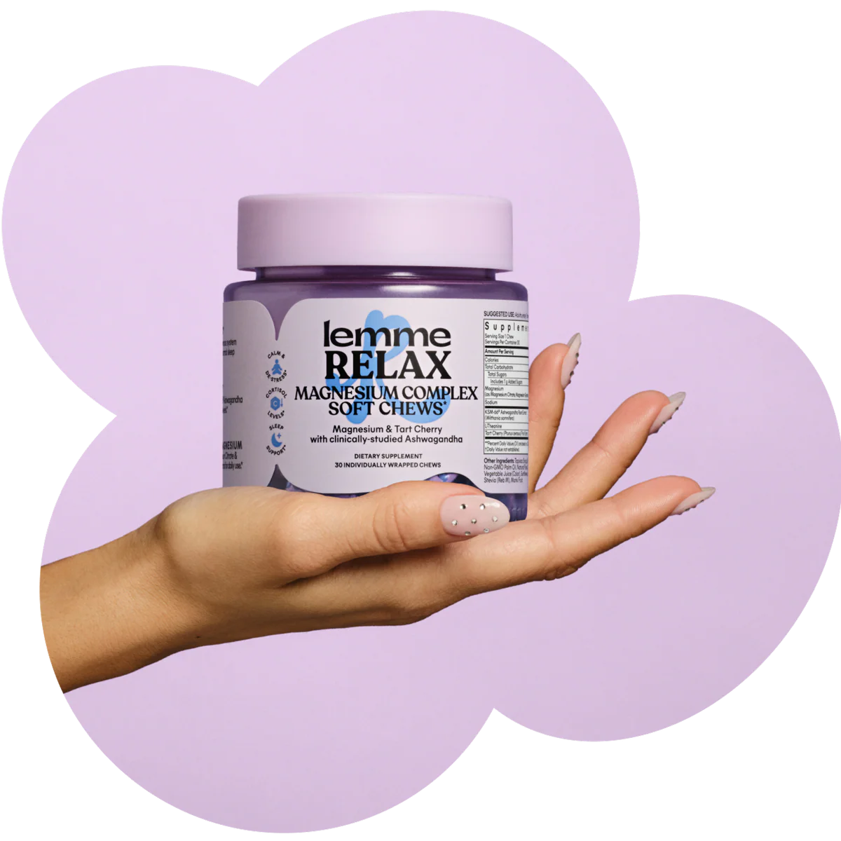 LEMME RELAX MAGNESIUM SOFT CHEWS - Magnesium & Tart Cherry Soft Chews