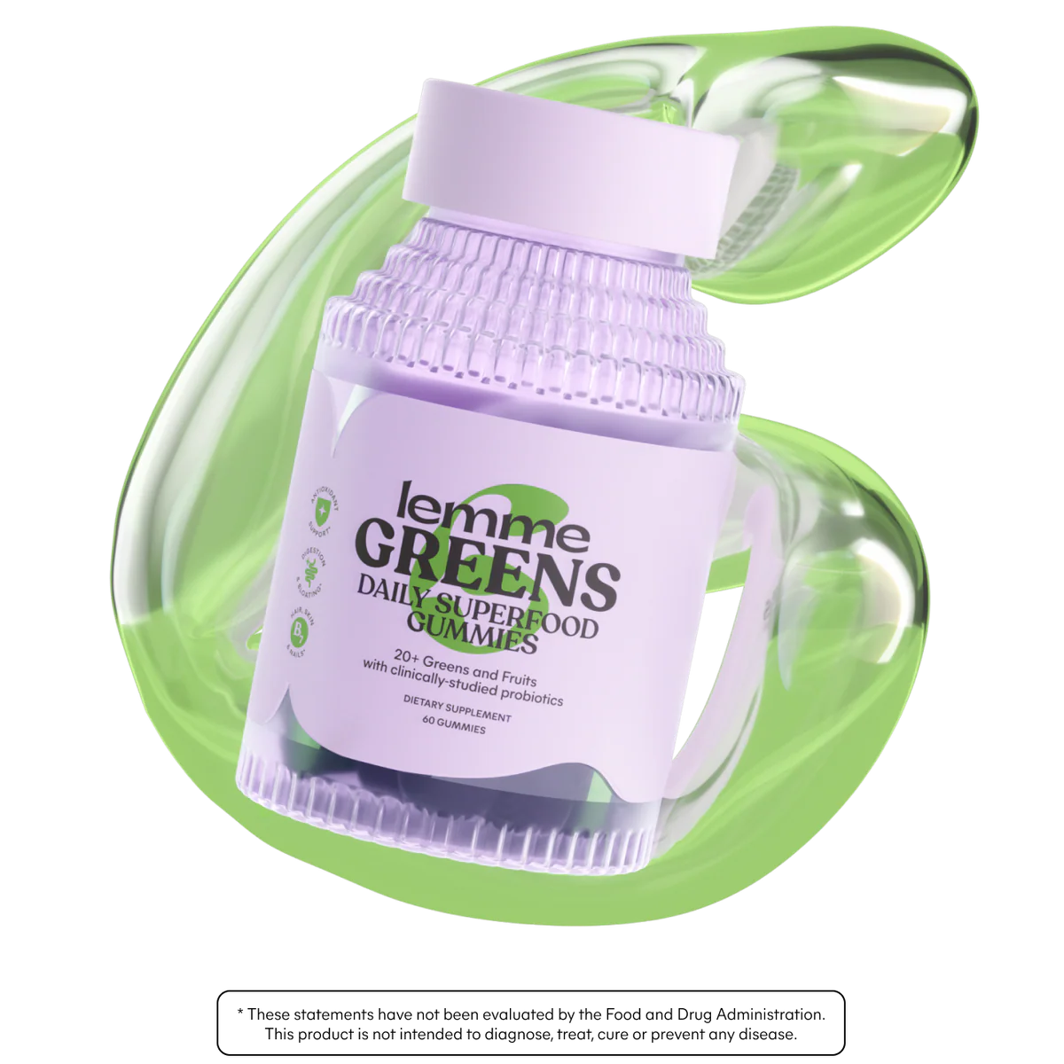 LEMME GREENS GUMMIES - 
Daily Superfood Gummies