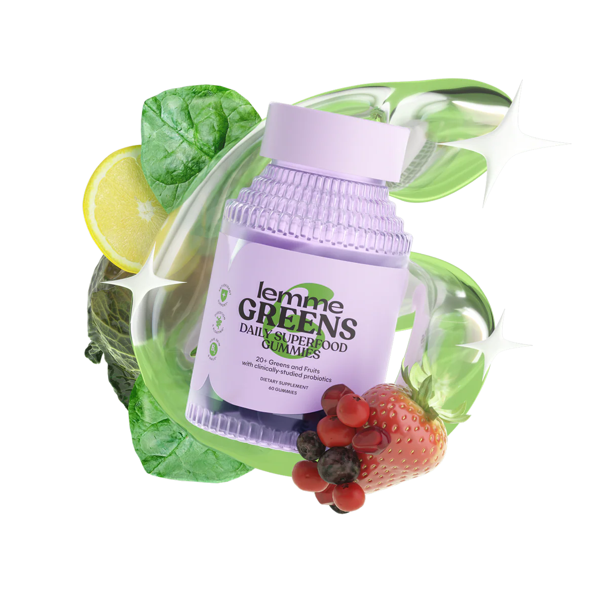 LEMME GREENS GUMMIES - 
Daily Superfood Gummies